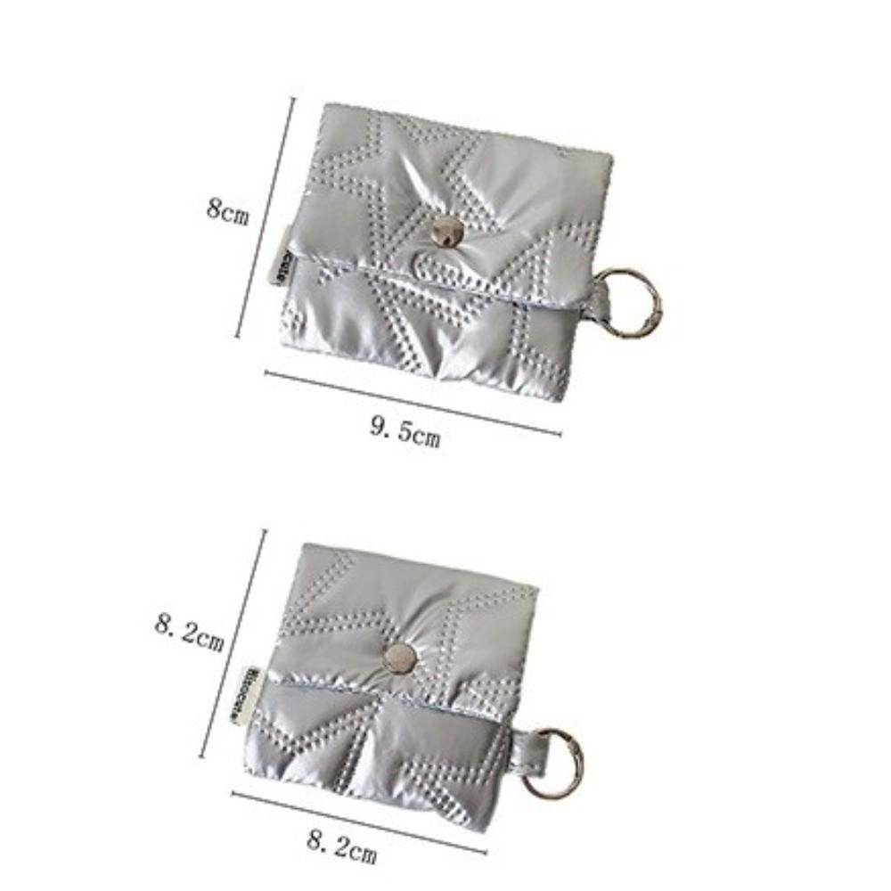 Lightweight Data Cable Organizer with Chain Mini Earphone Pouch Portable Headphone Storage Bag