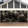 2D banner 1 piece, Halloween giant ghost, garage door decoration, outdoor wall decoration photo, Halloween decoration
