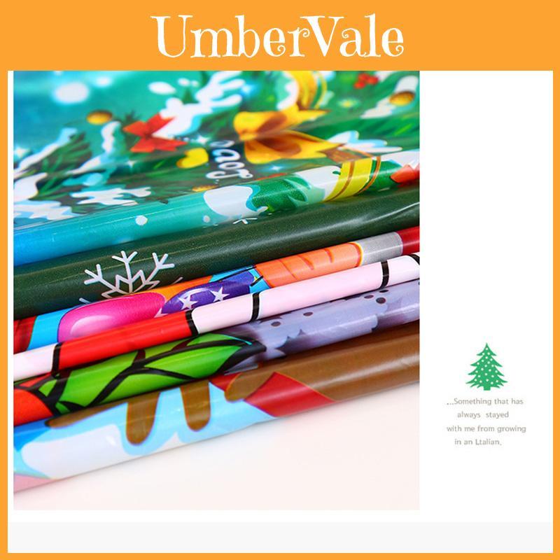 Santa Xmas Bell Tablecloth With Flame Retardant Features And Classic Appeal For Festive Decor