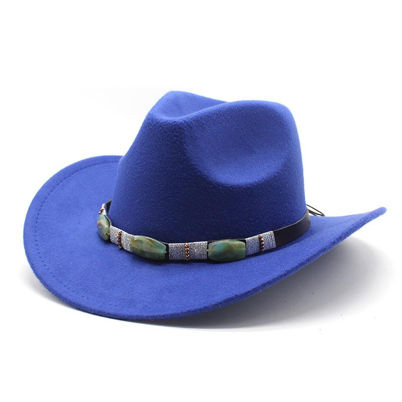 Wind Minority Style Accessories Woolen Western Cowboy Top Hat Men'S And Women'S Couple Hat