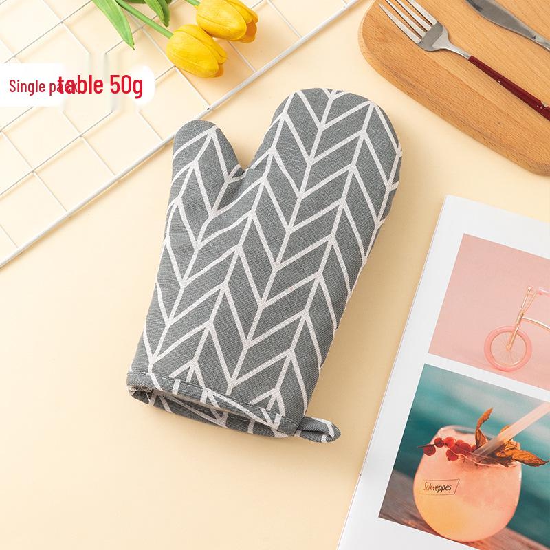Утолщенные термостойкие хлопково-льняные прихватки для кухни и выпечки