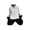 Nike Logo Loose Fit Long Sleeve Polo Shirt Women tops White FZ3208-133