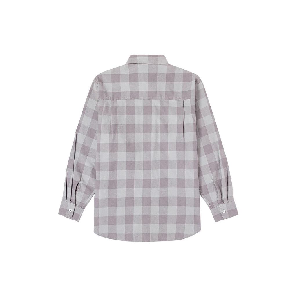Vans Plaid Point Collar Single-Breasted Long Sleeve Shirt Unisex shirts Gray VN000FSNYL6