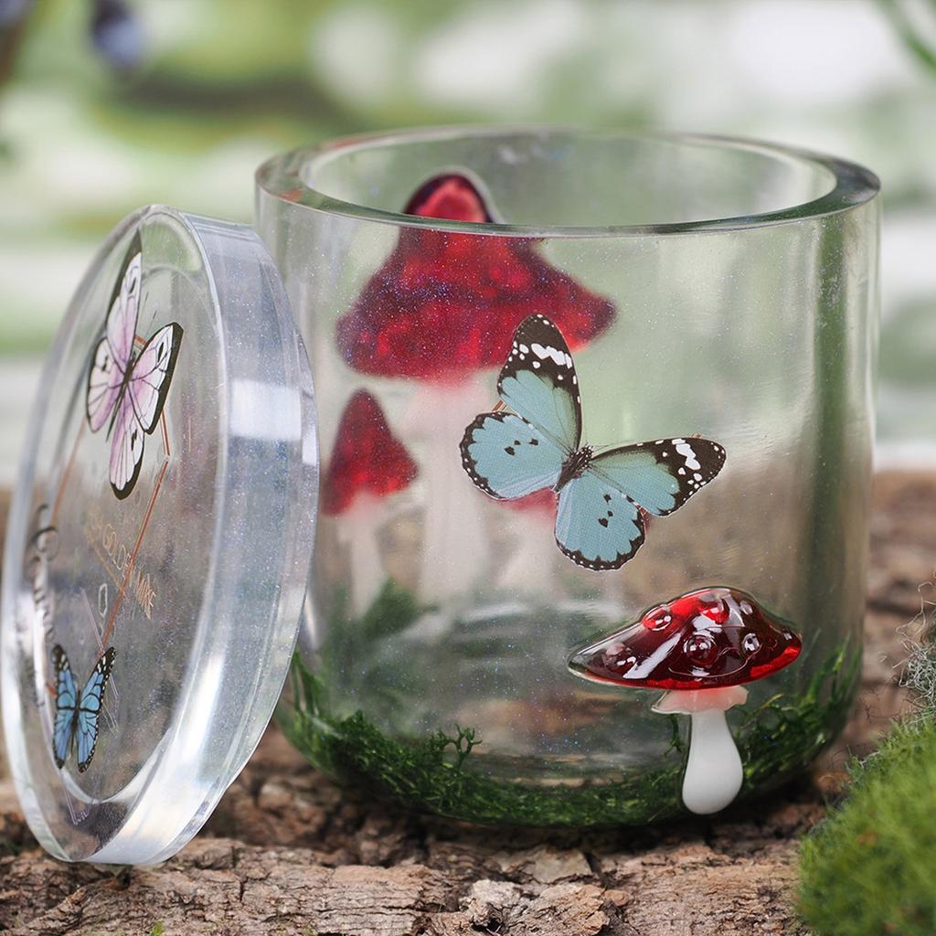 Food Grade Silicone Mushroom Jar Mould for Epoxy Resin Craft Reusable Art Projects Supplies