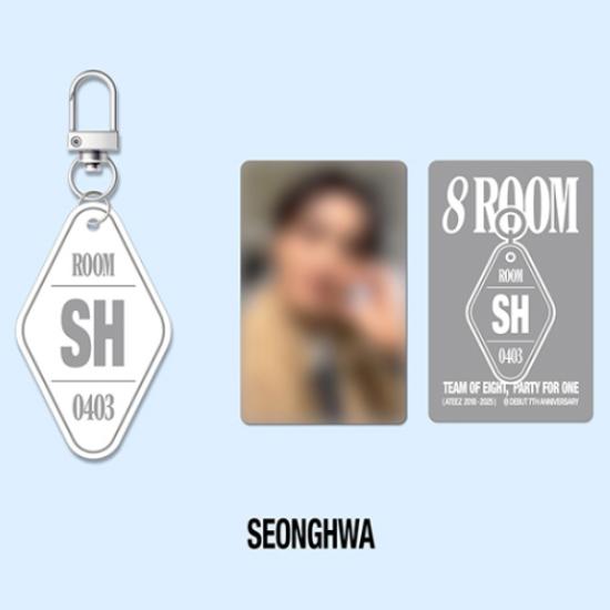 Pre-order ATEEZ 7th Anniversary POP-UP 8ROOM Key Ring