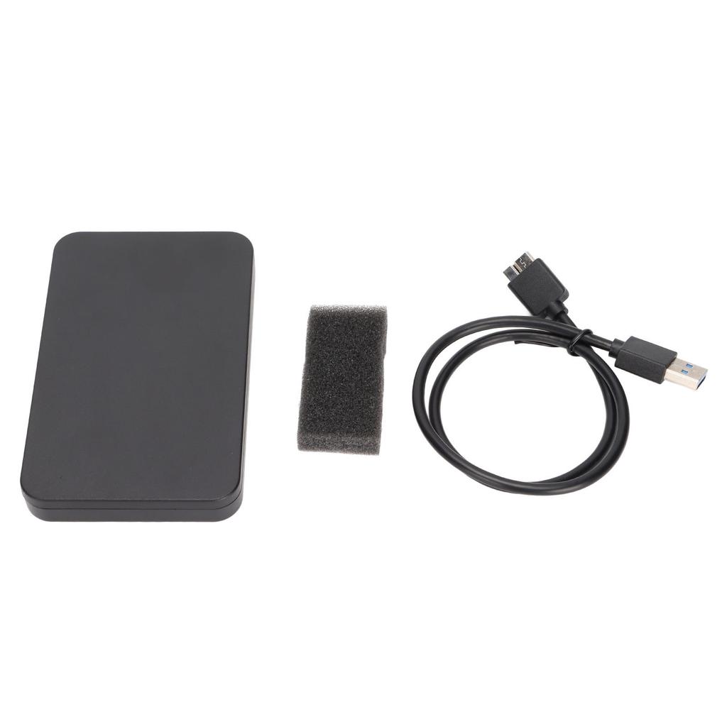 Mobile Hard Disk Box 2.5in SATA Serial Port Mobile Hard Disk Enclosure Supports for Windows for OSBlack (Not Inclube