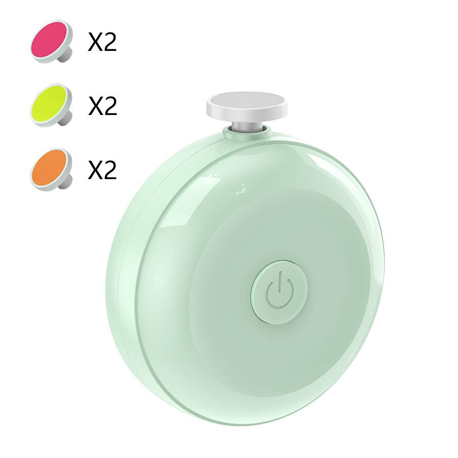 

Baby Nail Trimmer Electric Baby Nail Clippers Safe Baby Nail File Kit with 3/6 Replacement Pads Trim Polish Grooming Kit