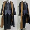 Anime Cosplay Bsd Black Long Coat Suit Outfits With Hat For Halloween Nakahara Chuuya Cosplay Costume