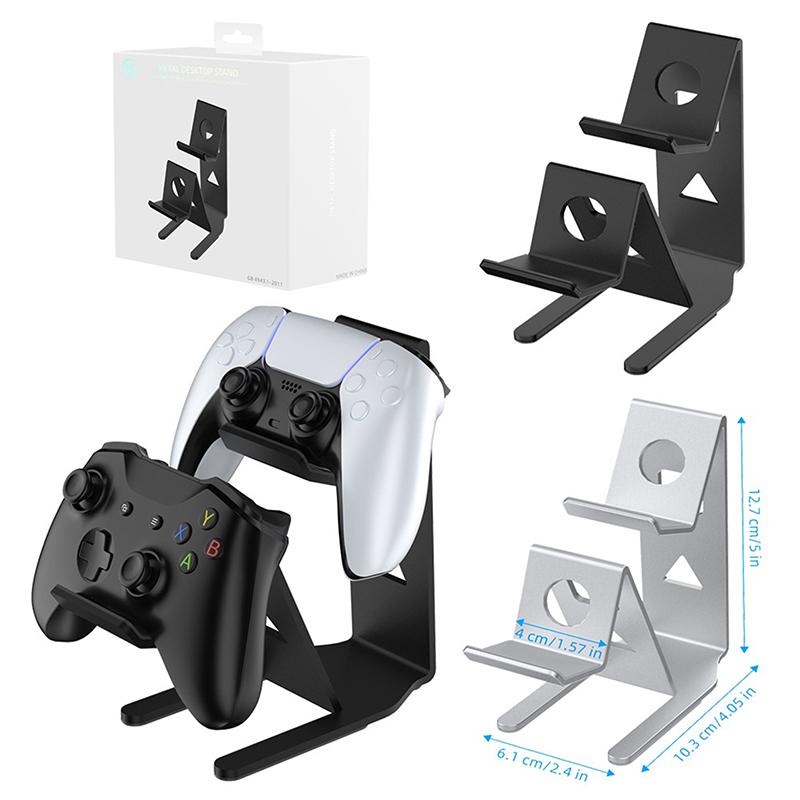 Metal Game Controller Holder Gamepad Handle Bracket Desktop Storage For Switch Pro/Ps5/Xbox Series X/Ps4 Joystick Rack Stand