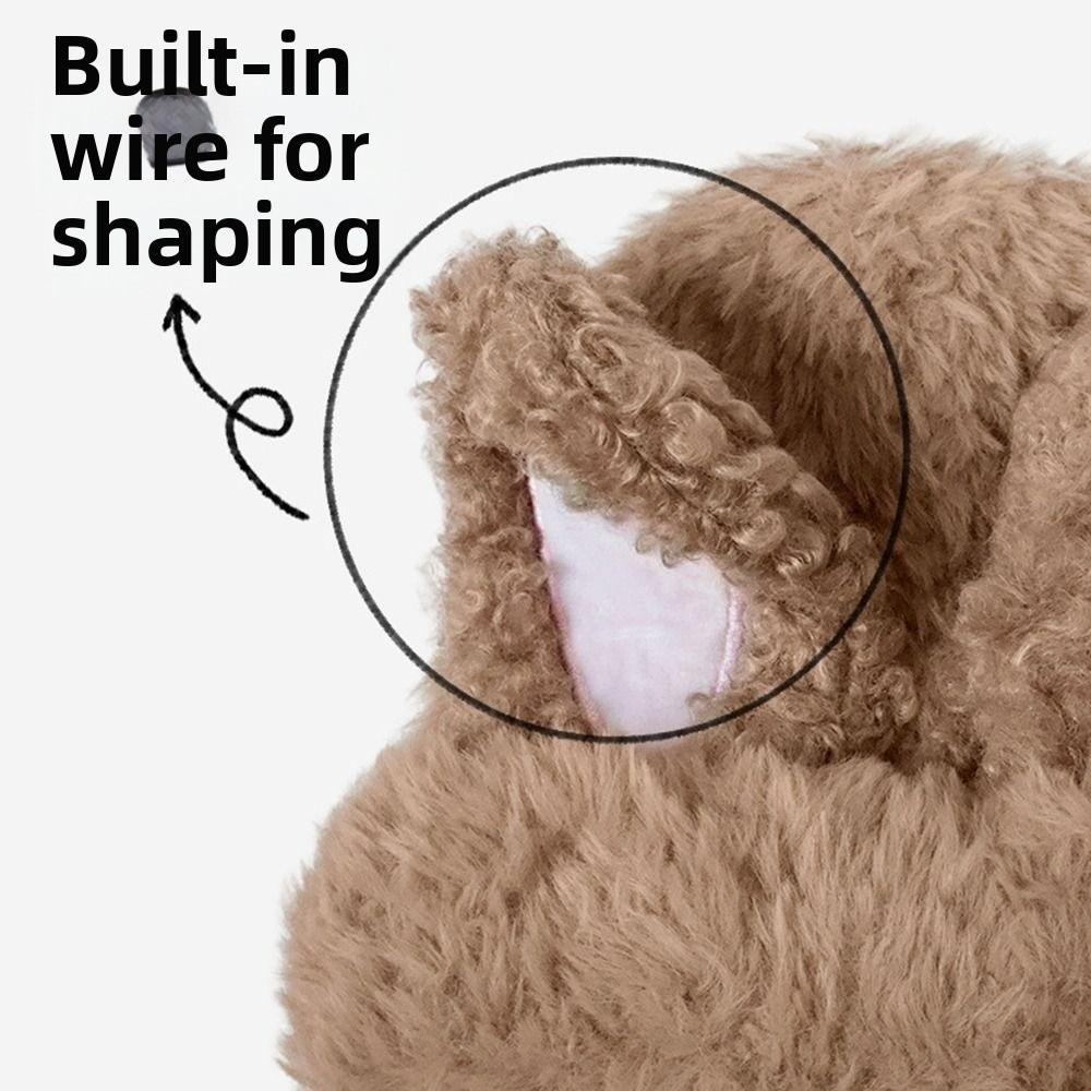 Cute Rabbit Ear Plush Warm Hat Keep Warm Winter Hat Casual Wool Knitted Hat  Winter