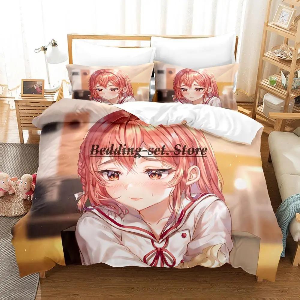 Comfortable Anime Print Bedding Set With Duvet Cover And Pillowcases Single Twin Full Queen King Sizes For All Ages