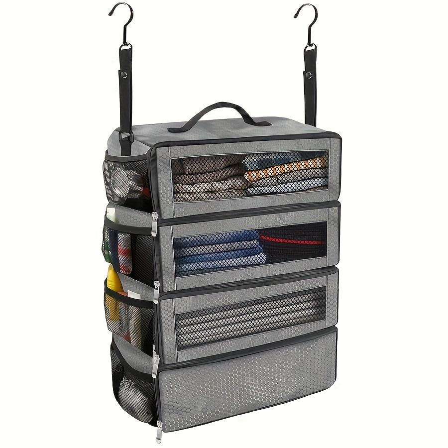 Suitcase Organizers, Travel Luggage Organizers, Portable Hanging Travel Shelves, Foldable Hanging Packing Small Compartments