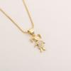 Golden Plated Gold Plated Chain Lovely Charm Hollow Pendant  Women Jewelry