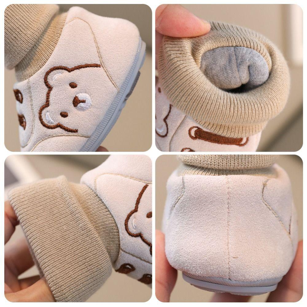 Cartoon Design Baby Walker Shoes Non-Slip Baby Booties Cute Infant Shoes Walking Practic