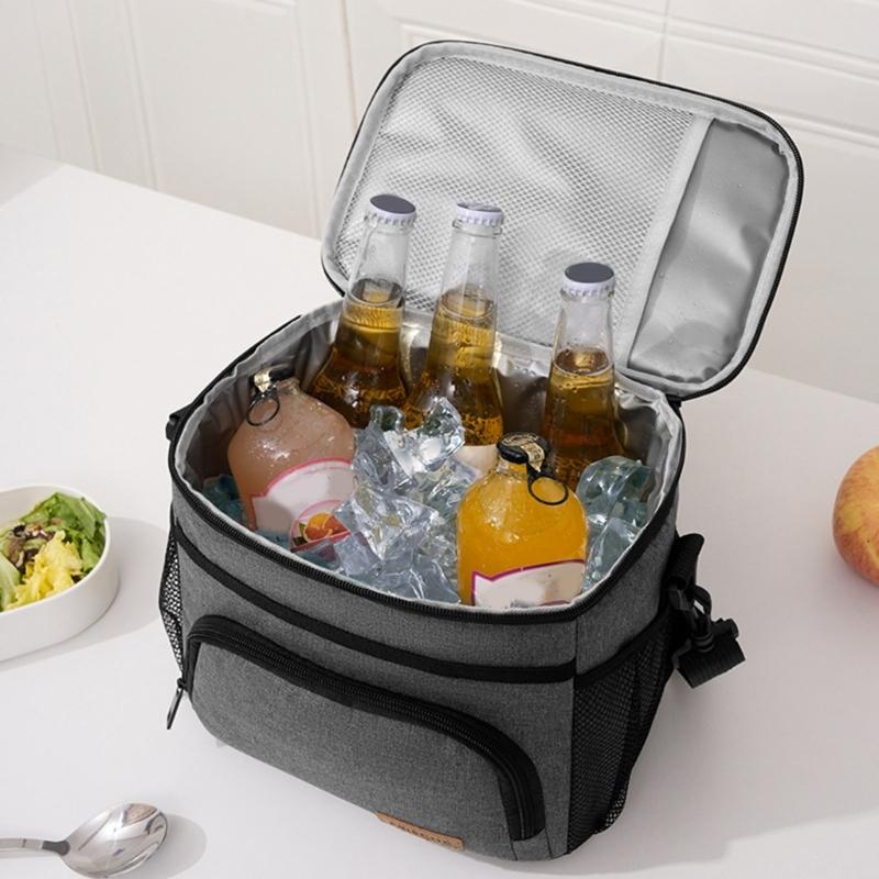 Sturdy Waterproof Picnic Coolers Bag Thermal Insulation Lunch Organizers for Outdoor Activities