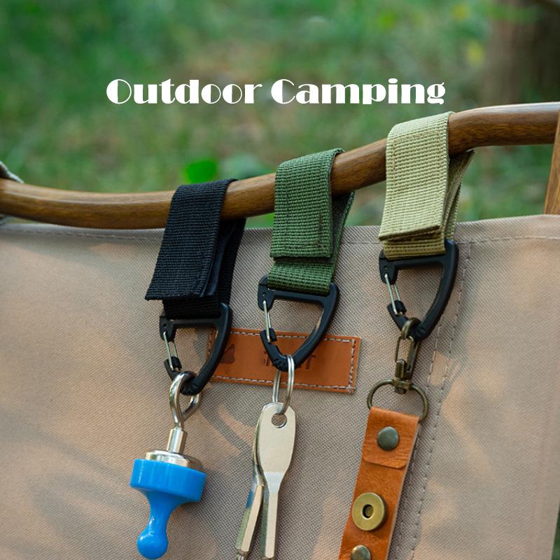 Nylon Gurtband Karabiner Handschuhhaken Outdoor Taktischer Handschuh Kletterseil Verlustsicher Camping Hängeschnalle Werkzeug