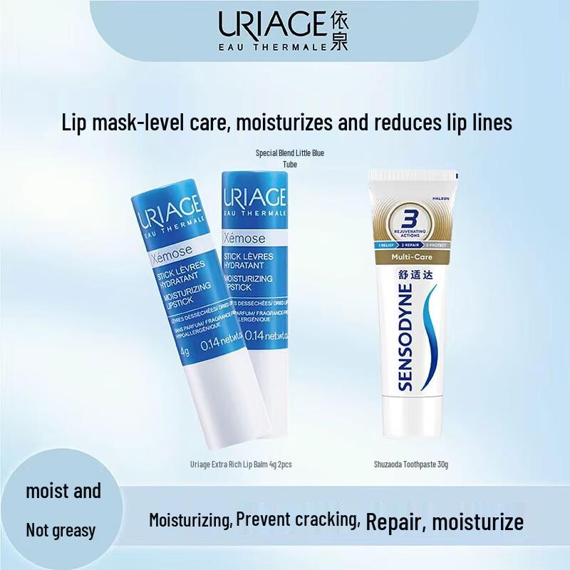 Sensodyne Multi-Action Toothpaste & Vaseline Lip Balm Travel Set