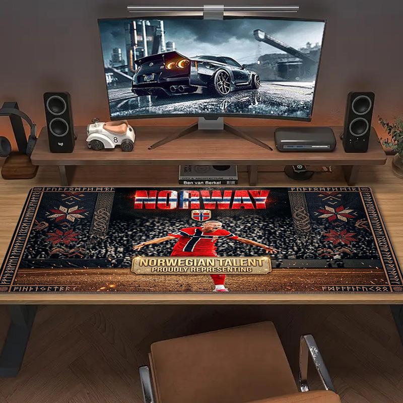 Erling Haaland Color Mouse Pad Large Gaming Table Cushion Non-slip Laptop Tablet Big Mousepad XXL Mat Mini PC Playmat With Lock Edge