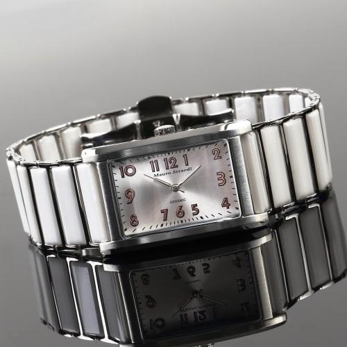 Mauro Geraldi Men's White Ceramic Watch MJ051-3, 3 Hands