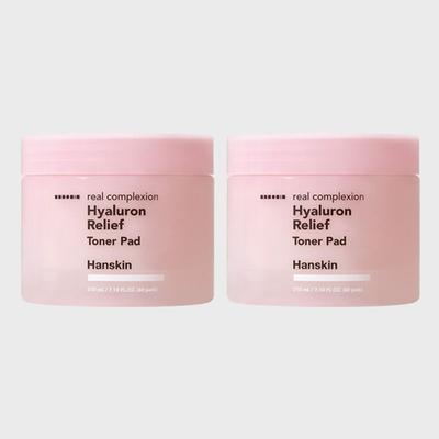Real Complexion Hyaluronic Relief Toner Pads 120 Sheets