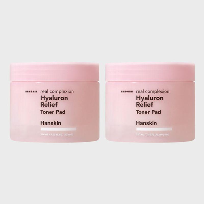Hanskin Real Complexion Hyaluronic Relief Toner Pads 120 Sheets