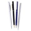 Luxury Metal Ballpoint Pen 1Mm Black Ink Gel Pen Office Writing Stationery Gift