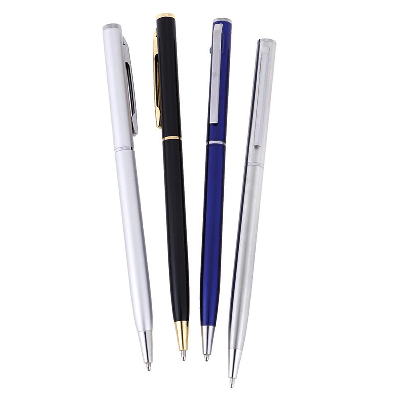 Luxury Metal Ballpoint Pen 1Mm Black Ink Gel Pen Office Writing Stationery Gift