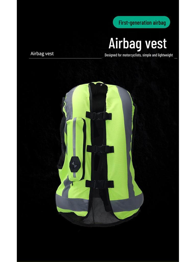 Huanqiu Motocyklová airbagová bezpečnostní vesta HQ-MY-001: Nafukovací ochranné jezdecké vybavení proti pádu