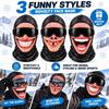 Full Coverage Winter Mask Cover 3D Face Printed Ski Mask Hood  Outdoor/Cycling/Pranks/Party