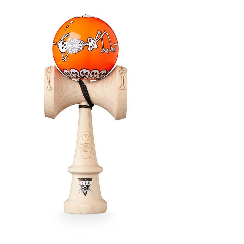 KROM KENDAMA JODY BARTON SKELETONS ORANGE