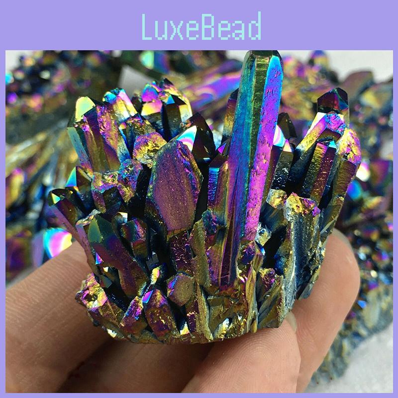 Colorful Rainbow Titanium Crystal Healing Mineral Specimen For Elegant Home Decor