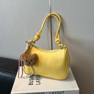 Solid Color Niche Design Simple and Fashionable Dumpling Bag New Versatile Shoulder Armpit Messenger Bag