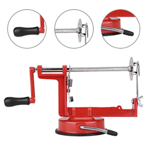Twisted Potato Cutter, Manual Aluminum Alloy Body with 304 Stainless Steel Blade for Radish, Cucumber, Taro, Yam, and Other Fruits and Vegetables