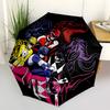 1pc Power Rangers Dino Thunder Automatic Opening Folding Umbrella, 3 Fold Design, 8 Rib Iron Frame Outdoor Umbrella, Ideal Gift for Fans, Travelers, D