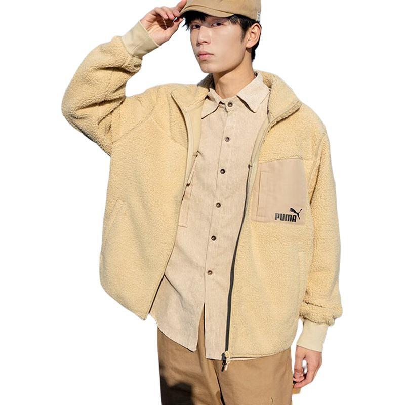 Puma Relaxed Sherpa Jacket 'Brown' Unisex 673645-12