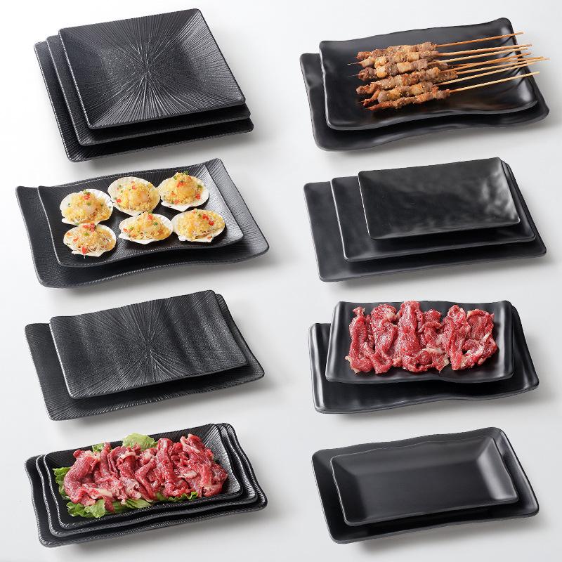 A5 Melamine Rectangular BBQ & Hot Pot Side Dish Plate