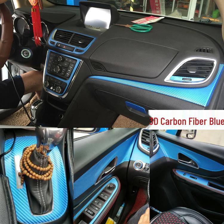 Custom Carbon Fiber Gear Panel Stickers for 2013-2018 Buick Encore.