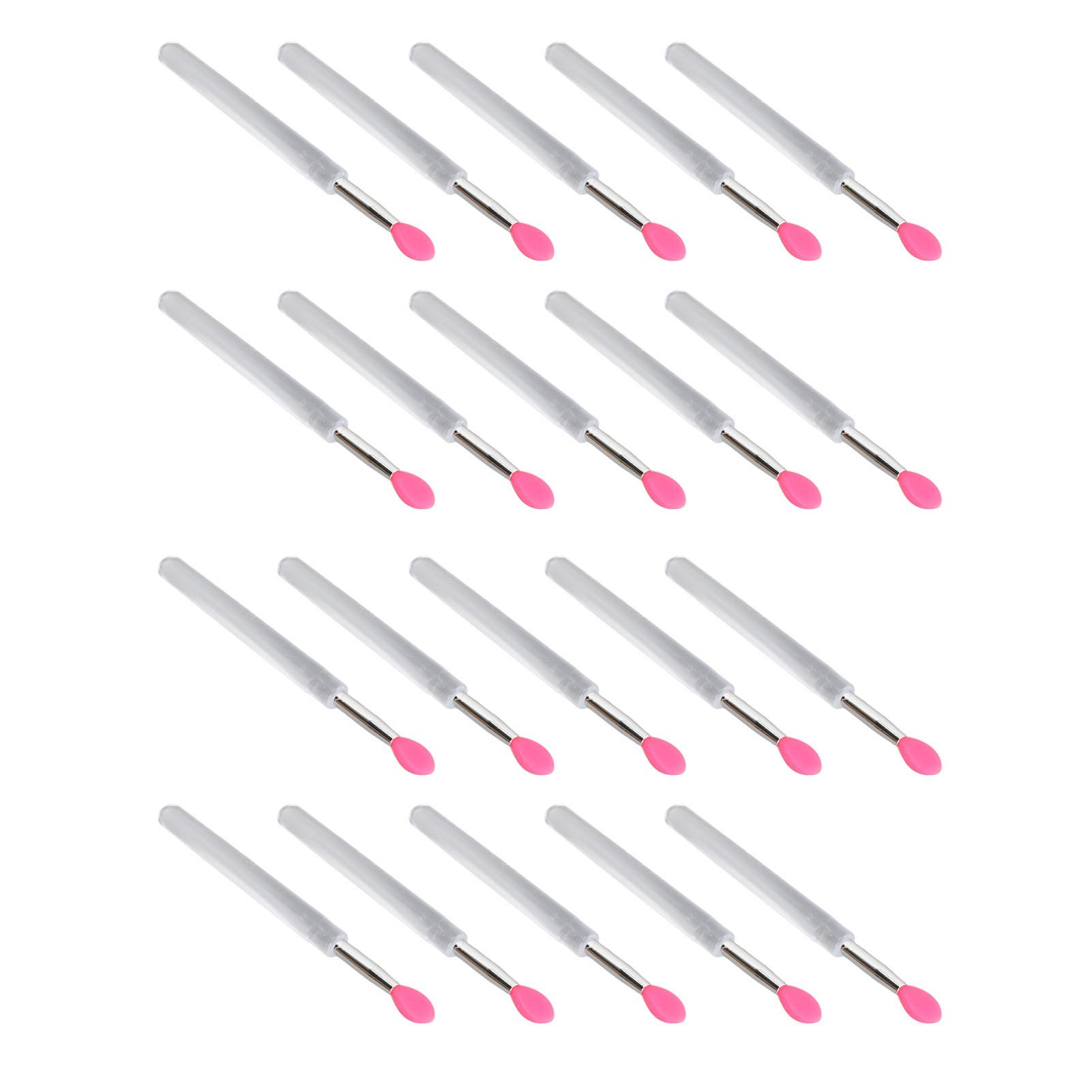 

20pcs Silicone Lip Brush Multipurpose Double Sided Soft Lipstick Brush for Lipsticks Lip Gloss Lip Balm