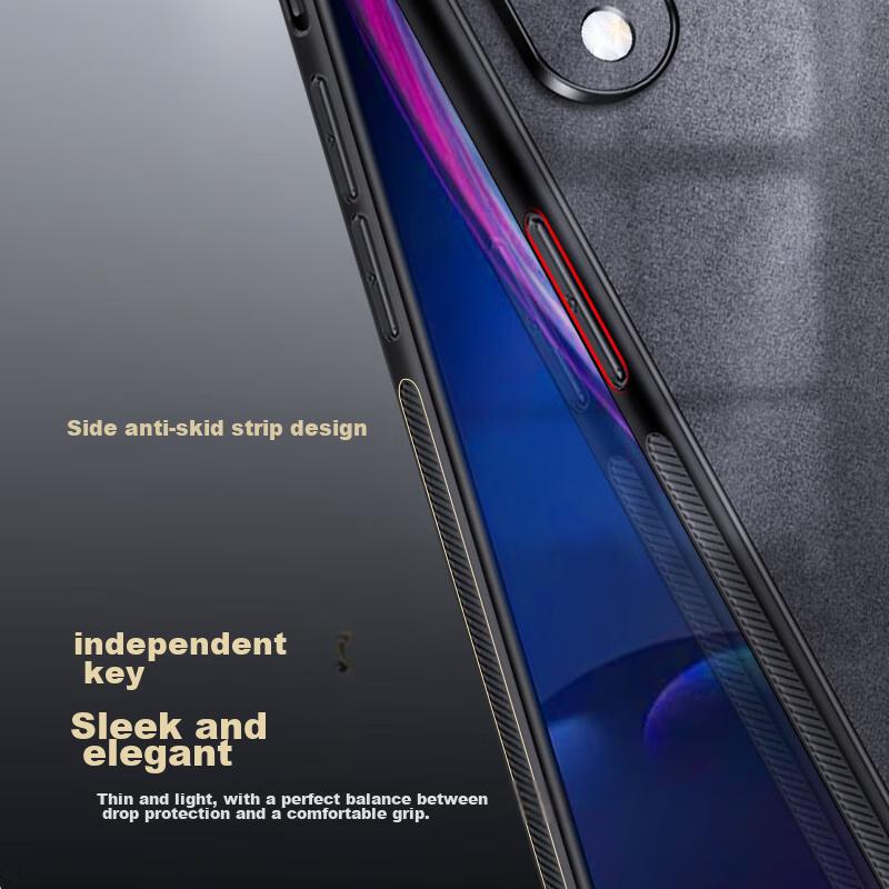 IPhone XR Case, XR Protective Cover, Shockproof Camera Lens Full Protection Soft, Simple Luxury Silicone Outer Casen, Leather Cover In Black
