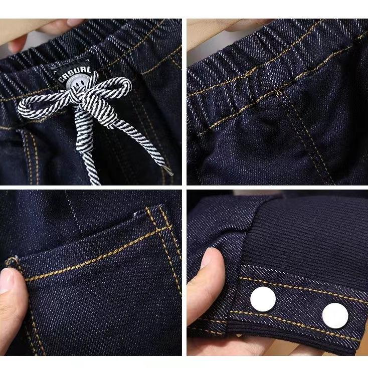 Boys' Pants Spring and Autumn Styles Children's Jeans Leg Binding Pants