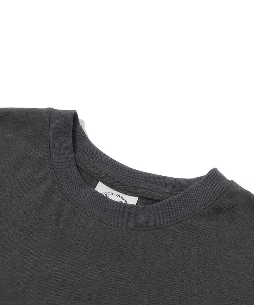 MATCHGLOBE Star Logo Crop Top (Dark Gray)