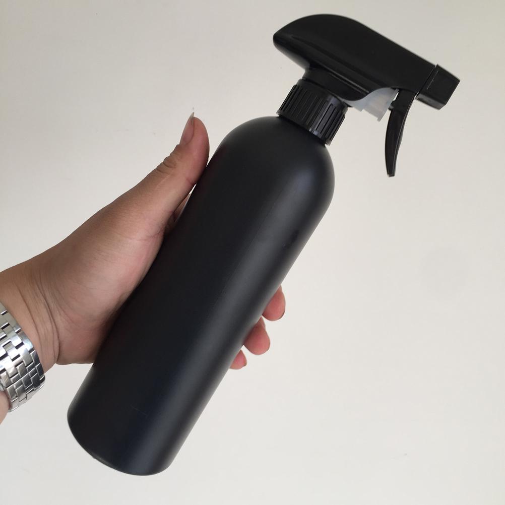 500ml Black Plastic Round Shoulder Spray Bottle for Oil Cleaner