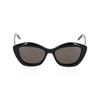 Saint Laurent Side Logo Letter Print Square Sunglasses Unisex Sunglasses Black SL-68-001