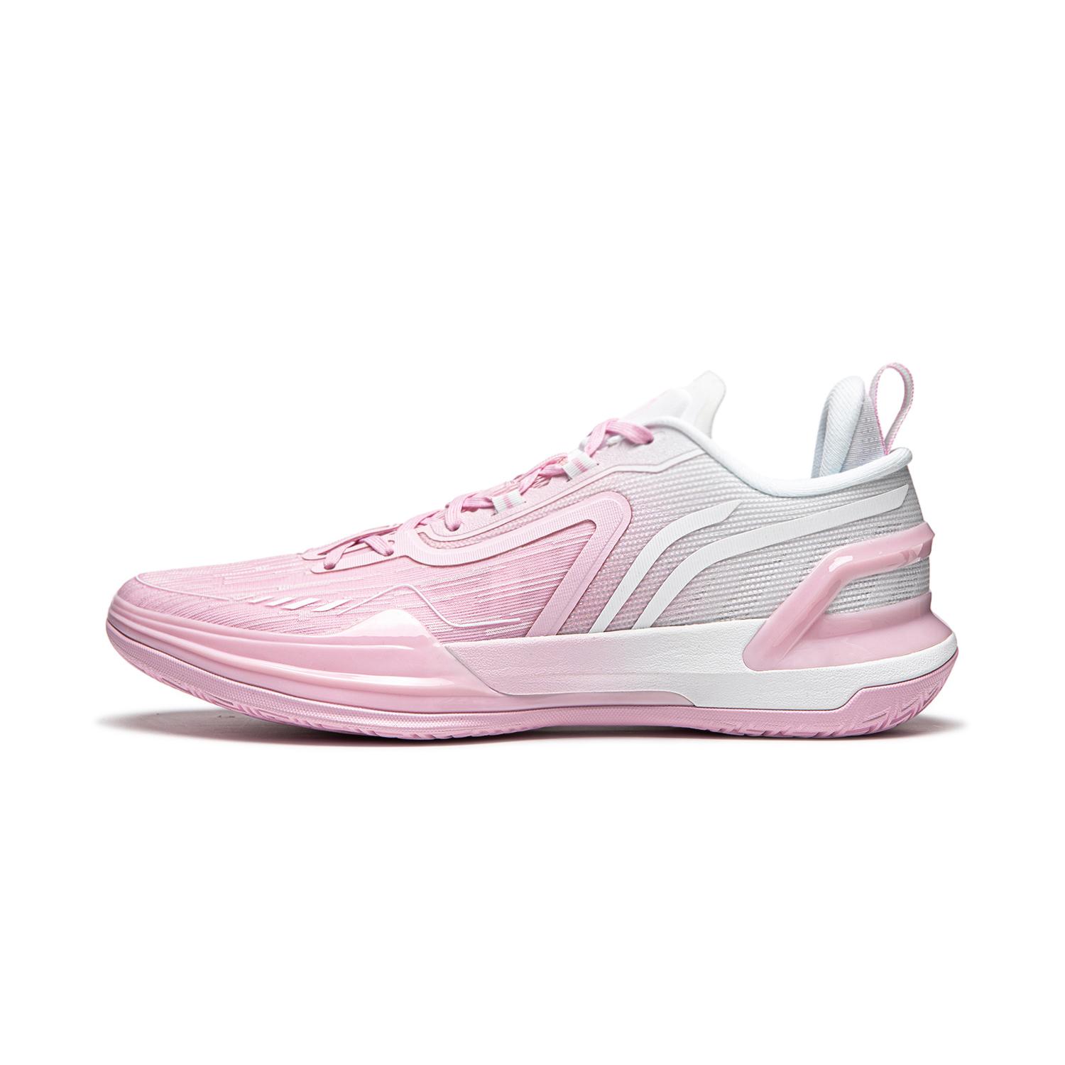 

LINING Liren Assassin 1 Basketball Shoes Men Low Top Soft Cherry Blossom Pink/Standard White 43