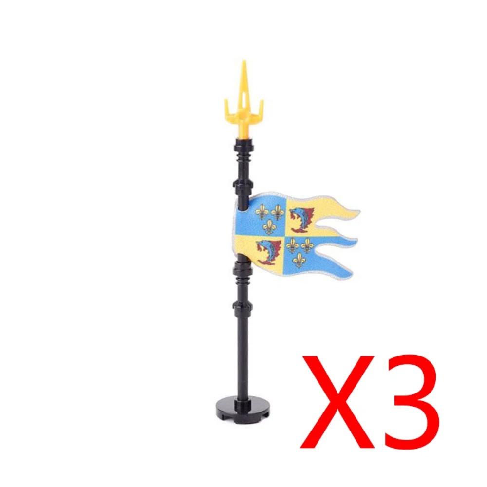 MOC Blocuri de Construcții Militare Figurine Soldați Medievali Accesorii Arme Leu Roșu Vultur Negru Cavaler Armură Scut Mini Cărămizi