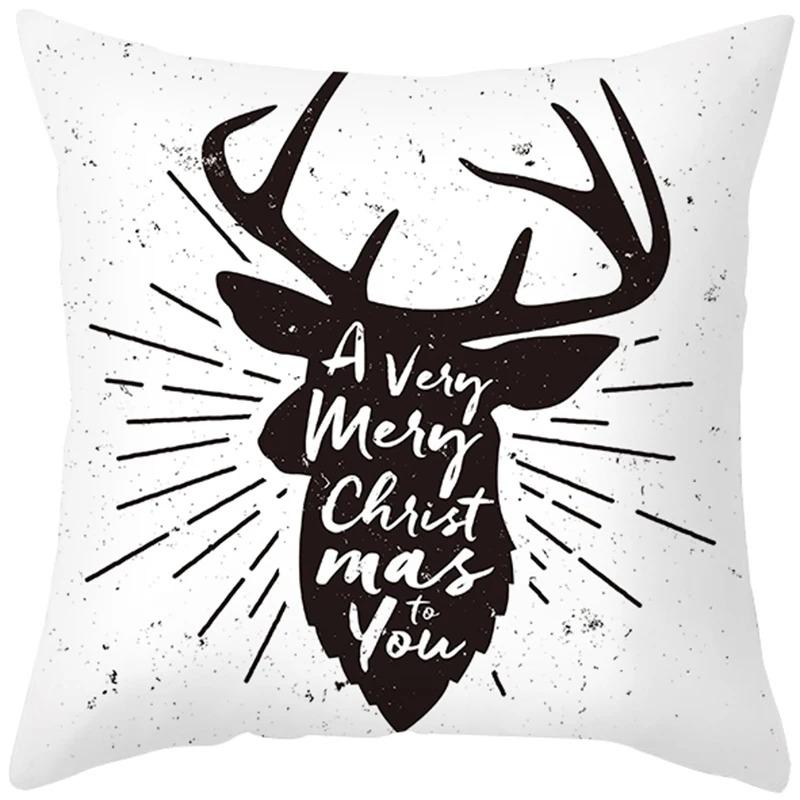 

Наволочки с рождественской тематикой Аксессуары для автомобиля Офис Санта-Клаус Гостиная Диван Домашние наволочки 40x40cm