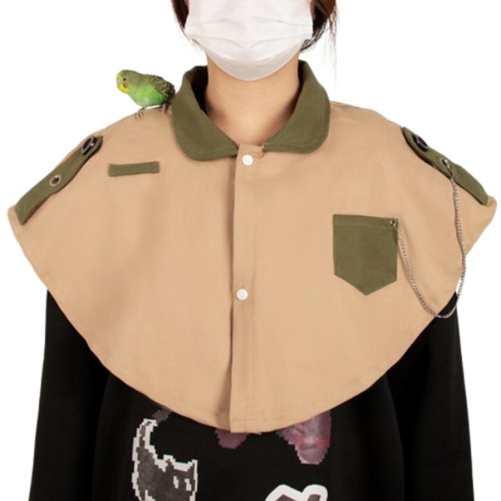 

Прочный платок-подгузник для птиц, креативная защита плеч для попугая, защитный платок хаки