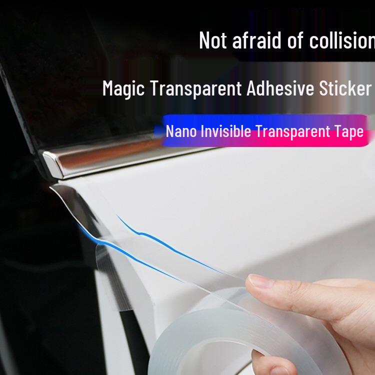 Universal Transparent Anti-Scratch Car Door Threshold Strips - Scratch & Wear Resistant Protective Trim