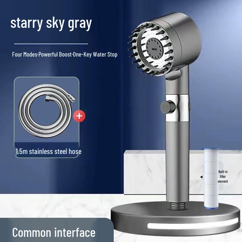 TLXT Pressurized Handheld Shower Head Set