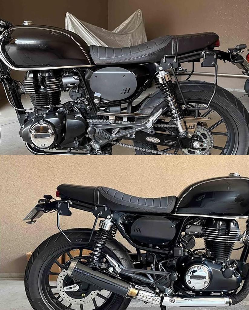 Entrotech Side Bag Support for the GB350S Side Honda GB350S and Black Left Side with Japanese Instructions (Left Only), (21-24), High-Strength,